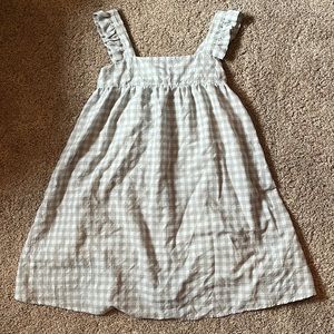 Green Gingham Babydoll Dress